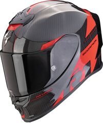 スコーピオン フルフェイスヘルメット Exo R1 Evo カーボンエア ラリー ブラック-レッド | 110-434-24