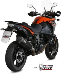 MIVV / ミヴSPEED EDGE スリップ オン ブラックステンレススチール for KTM 1050 ADVENTURE (2015 - 2016) | KT.017.LRB