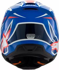 Alpinestars / アルパインスターズ ユース用 S-M3 Wurx ヘルメット ブルー, レッド, ホワイト, ブラック | 8302125-7312