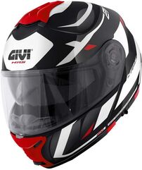 GIVI / ジビ Flip-up helmet X.21 EVO NUMBER Black|White/Red, Size 60/L | HX21RNBBR60