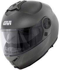 GIVI / ジビ Flip-up helmet X.21 EVO SOLID COLOR Matte Titanium, Size 60/L | HX21SG76860