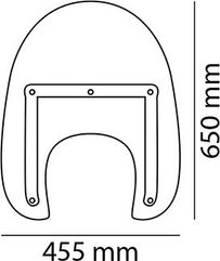 CustomAcces / カスタムアクセス America I Windscreen, Clear | CA0001W