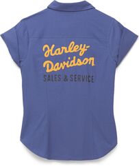 Harley-Davidson Shirt-Woven, Gray Blue | 96663-22VW