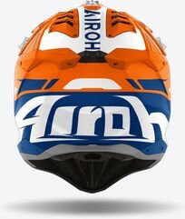 Airoh オフロード ヘルメット AVIATOR 3 SPIN、オレンジ マット | AV3SP32 / AI43A1399DSOC