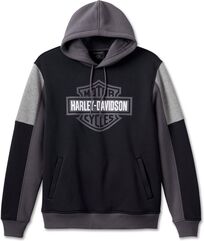 Harley-Davidson Hoodie-Knit, Colorblock-Design-Black Beauty | 96512-23VM
