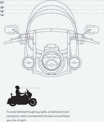 ハーレーダビッドソン デタッチャブル ウインドデフレクター ダークスモーク 356mm | 57357-07