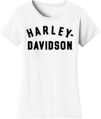 Harley-Davidson Women'S Forever Racer Font Tee, Bright White | 99020-23VW