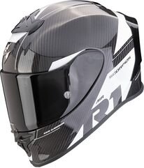 スコーピオン フルフェイスヘルメット Exo R1 Evo カーボンエア ラリー ブラック-ホワイト | 110-434-55