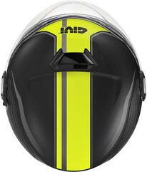 GIVI / ジビ Jet helmet 12.5 GRAPHIC TOUCH Matte Black/Yellow, Size 58/M | H125FTHBY58