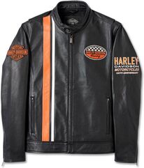 Harley-Davidson Men'S 120Th Anniversary Leather Jacket, Black leather | 97051-23VM