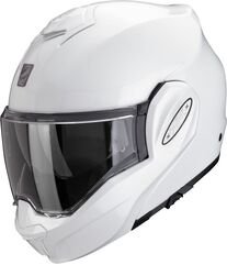 スコーピオンフリップアップヘルメットエクソテックエボプロソリッドパールホワイト| 119-100-70