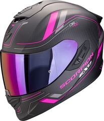 スコーピオン フルフェイスヘルメット Exo 1400 Evo 2 カーボンエアミラージュ マットブラック-ピンク | 140-440-179