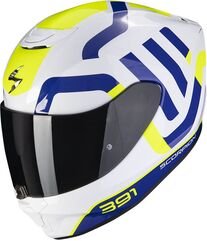 Scorpion / スコーピオン Exo 391 Arok Helmet White Blue Yellow XS | 139-417-241-02