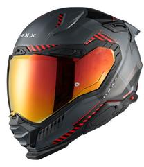 NEXX Street Helmet X.WST3 FLUENCE GREY.RED MT, Size: XXS | 01XS302426897
