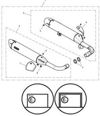 TRIUMPH / トライアンフ Heelguard Silencer LH Brushed | T9600976