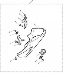 TRIUMPH / トライアンフ Bracket Bellypan LH Front | A2305557