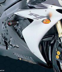 Powerbronze / パワーブロンズ バジェットクラッシュポストセット (クラッシュバー), グリーン YAMAHA YZF-R1, 04-06 | 513-Y114-011