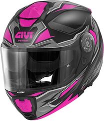 GIVI / ジビ X.27 SECTOR LADY, Matt Black / Titanium / Fuchsia, Size XS | HX27FSEBF54