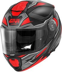 GIVI / ジビ X.27 SECTOR, Matt Black / Titanium / Red, Size L | HX27FSEBR60