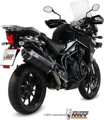 MIVV / ミヴSPEED EDGE スリップ オン ブラックステンレススチール for TRIUMPH TIGER EXPLORER 1200 (2012 - 2015) | T.013.LRB