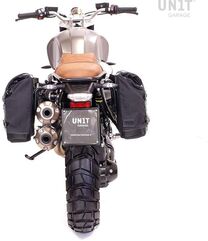 Unitgarage / ユニットガレージ Two Side Panniers Canvas + Double Subframe NineT, Black/Black | 2xU001+1626+A2_Black-Black