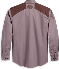 Harley-Davidson Shirt-Woven, Colorblock-Design-Blackened Pearl | 96369-23VM