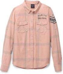 Harley-Davidson Salute Convertible Sleeve Shirt For Women, Dusty Pink | 96481-22VW