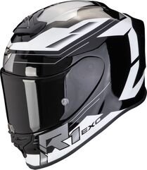スコーピオン フルフェイスヘルメット Exo R1 Evo Air Blaze ブラック-ホワイト | 110-441-55