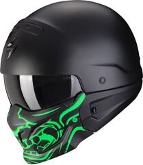 Scorpion / スコーピオン Exo モジュラーヘルメット Combat Evo Samurai ブラックグリーン | 85-105-128
