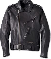 Harley-Davidson Men'S 120Th Anniversary Cycle Champ Leather Biker Jacket, Black | 97023-23EM