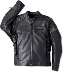 Harley-Davidson Men'S 120Th Amalgam Triple Vent System Riding Jacket, Black | 97031-23EM