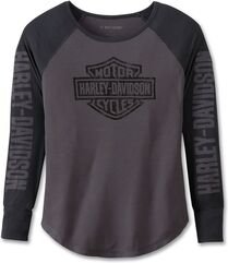 Harley-Davidson Top-Knit, Colorblock-Design-Blackened Pearl | 97454-23VW
