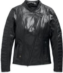 Harley-Davidson Ozello Perforated Leather Jacket, Black | 98008-20EW