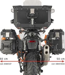 GIVI / ジビ Monokey CAM サイドケース用キャリア 右 - KTM 1290 Super Adventure R (21-), 1290 Super Adventure S (21-) | PLOS7713CAM