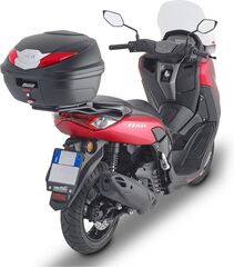 GIVI / ジビ Windscreen for Yamaha N-MAX 125/155 15-20, color clear, dim. HxW 58,5 x 41 cm, 15,5 cm higher than stock, D2153KIT fitting kit required to install (not included) | 2153DT