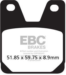 EBCブレーキ USA製 ダブルHシリーズ シンタリング ブレーキパッド リア右側用 | FA267HH