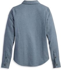 Harley-Davidson Shirt-Woven, Dusty Blue | 96473-23VW