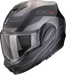 スコーピオンフリップアップヘルメットExo-Tech Evo Pro Commuta Matt Black-Silver | 119-435-159