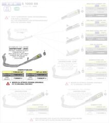 ARROW / アロー BMW S1000Rr 2019- フルシステム High V. + INOXコレクター+パイプ Pro-Raceエキゾースト+ チタンウェルデッドリンクパイプ(Dbk) | 71206CP