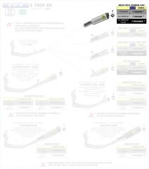 ARROW / アロー BMW S1000Rr 2019- Race Tech Dark アルミエキゾースト (Eマーク) ウェルデッドリンクパイプ カーボンエンドキャップ オリジナル / Arrowコレクター | 71903AKN