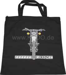 Kedo Shopping Bag Black, print XT500, dim. approx. 38x42cm, 100% cotton (two-color screen print) | 60701