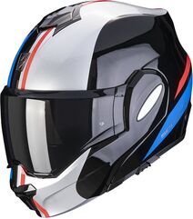 Scorpion / スコーピオン Exo Tech Evo Forza Helmet Black Silver Blue XS | 118-392-163-02