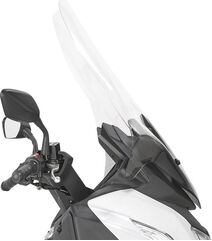 GIVI / ジビ Windscreen for SYM Cruisym 300, Joymax Z 300, clear screen, dim HxW 78x70,5cm, 21cm higher than oe screen | 7056DT