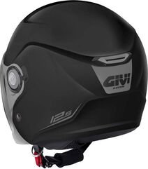 GIVI / ジビ Jet helmet 12.5 SOLID COLOR Opaque Black, Size 56/S | H125BN90056