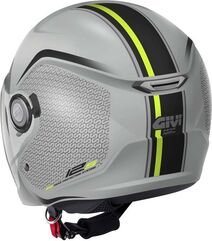 GIVI / ジビ Jet helmet 12.5 GRAPHIC TOUCH Matte Grey/Yellow, Size 54/XS | H125FTHGY54