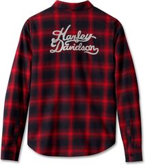 Harley-Davidson Shirt-Woven, YD Plaid-Chili Pepper | 96280-24VW