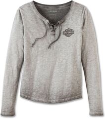 Harley-Davidson Henley-Knit, Black Beauty | 97484-23VW