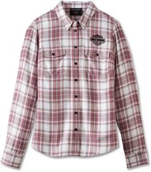 Harley-Davidson Shirt-Woven, Yarn Dyed Plaid-Grape Shake | 97510-23VW