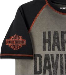 Harley-Davidson Tee-Knit, Colorblock-Design-Harley Black | 99187-24VM