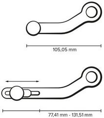 SW Motech Gear lever. B-stock.. Ducati Multistrada 950 (18-) / 1260 (17-). | B.FSC.22.892.10000